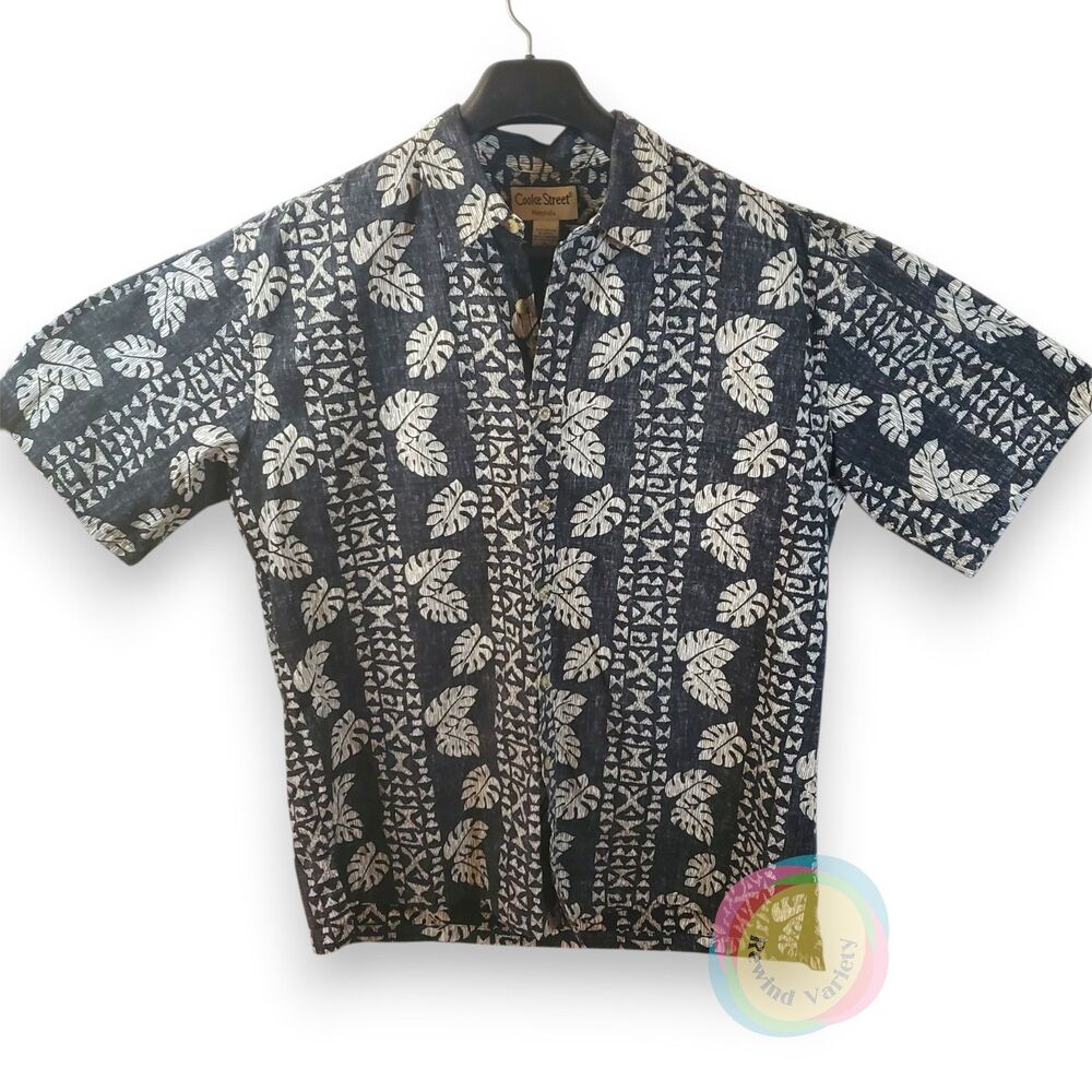 Cooke Street Honolulu Hawaiian Shirt Mens XL Monstera Reverse Print